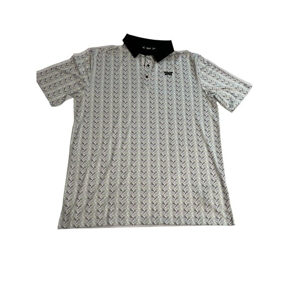 PGX Comfort Fit Saguaro Perforated Polo in White - Picture 1 of 4